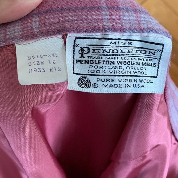 Vintage 70s/80s Ms. Pendleton Plaid Pencil Skirt - Picture 6 of 6